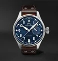 Big Pilot's Le Petit Prince Automatic 46mm Stainless Steel and Leather Watch, Ref. No. IW501002 - 11