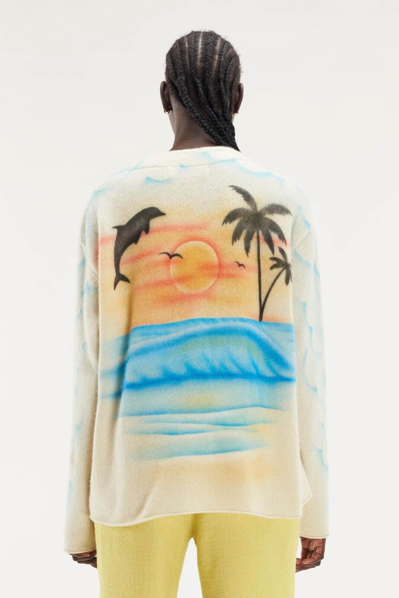 PARADISE AIRBRUSH CARDIGAN 9