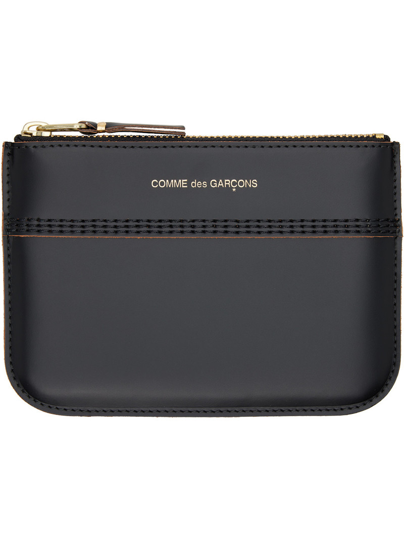 Black Triple Stitch Pouch 1