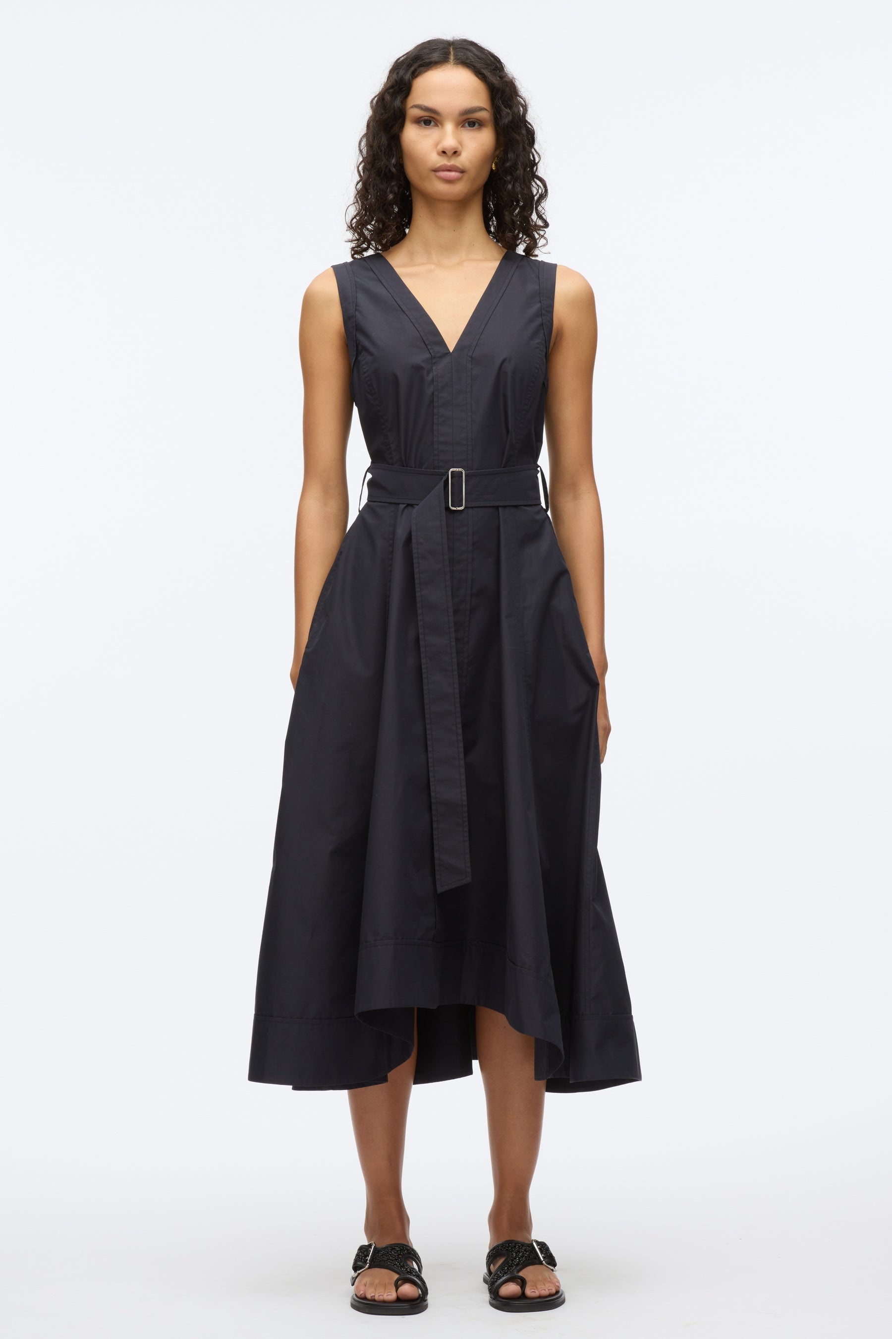 Crisscross Back Midi Dress - 2
