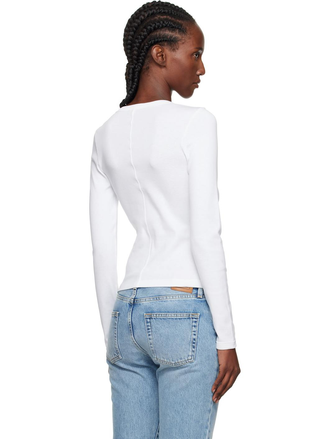 White Dewi Longsleeve T-shirt - 3