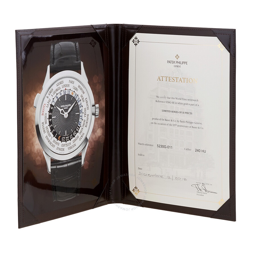 Pre-owned Patek Philippe Complications World Time GMT "Bogota" Edition 1 of 10  5230G-011 - 4