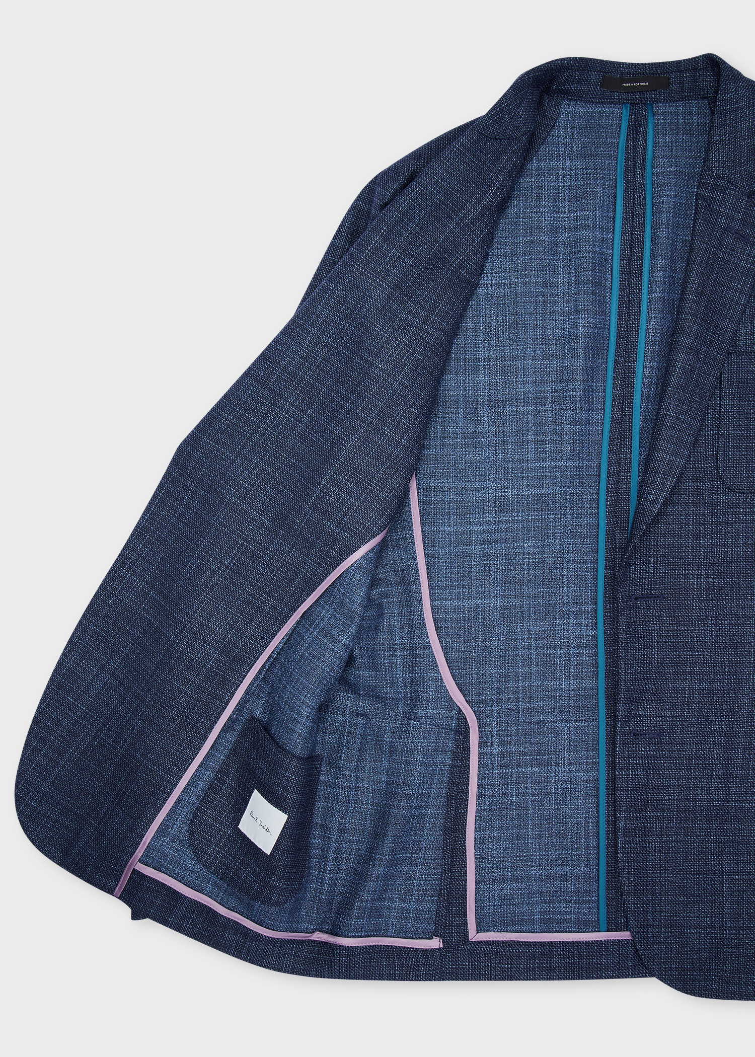 Navy Melange 'Silk Air' Blazer - 4