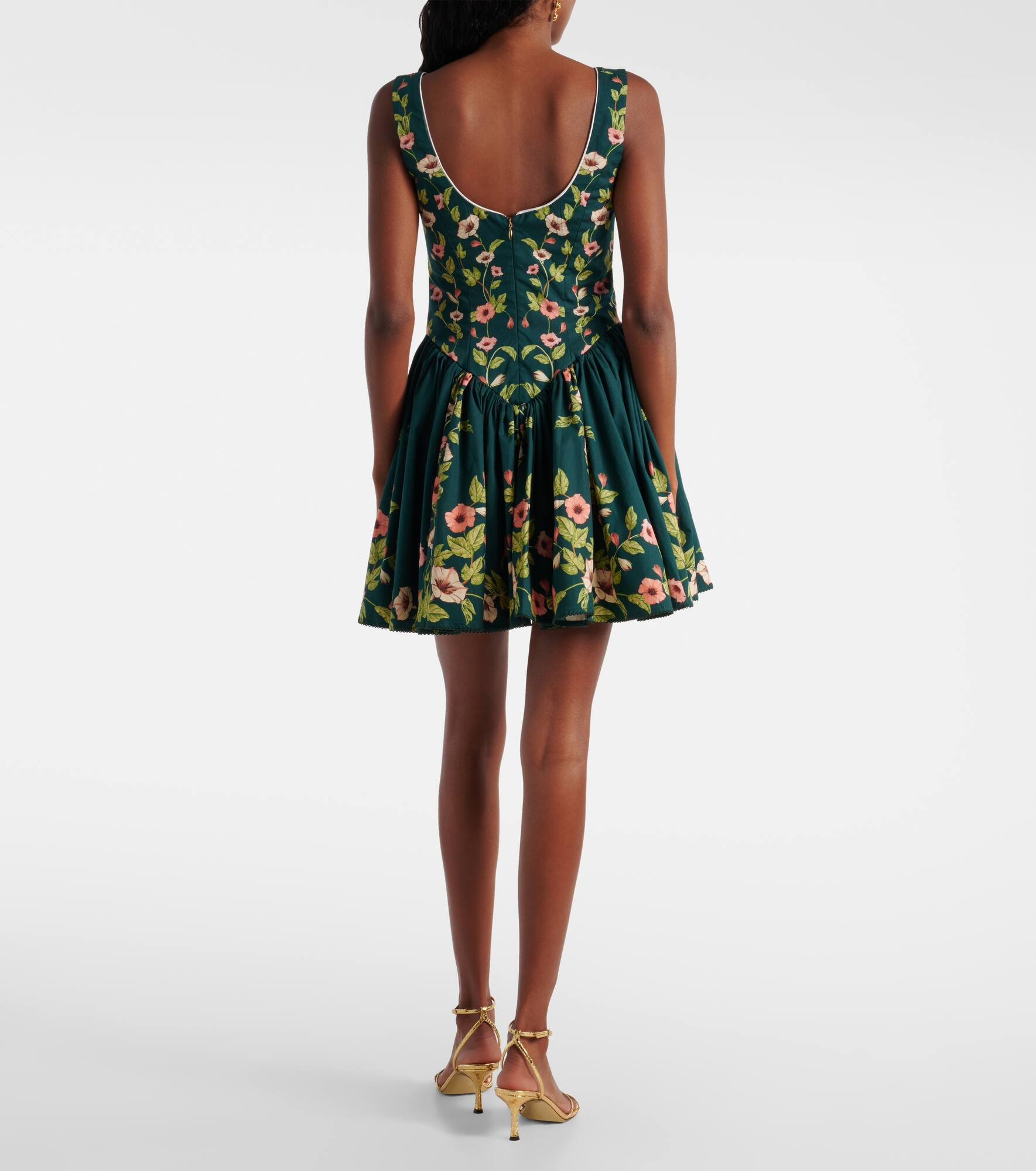 Pluma floral cotton minidress - 3