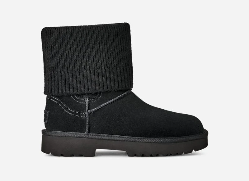 ® Women's Marais Knit Chelsea Sheepskin Classic Boots in Black - 1