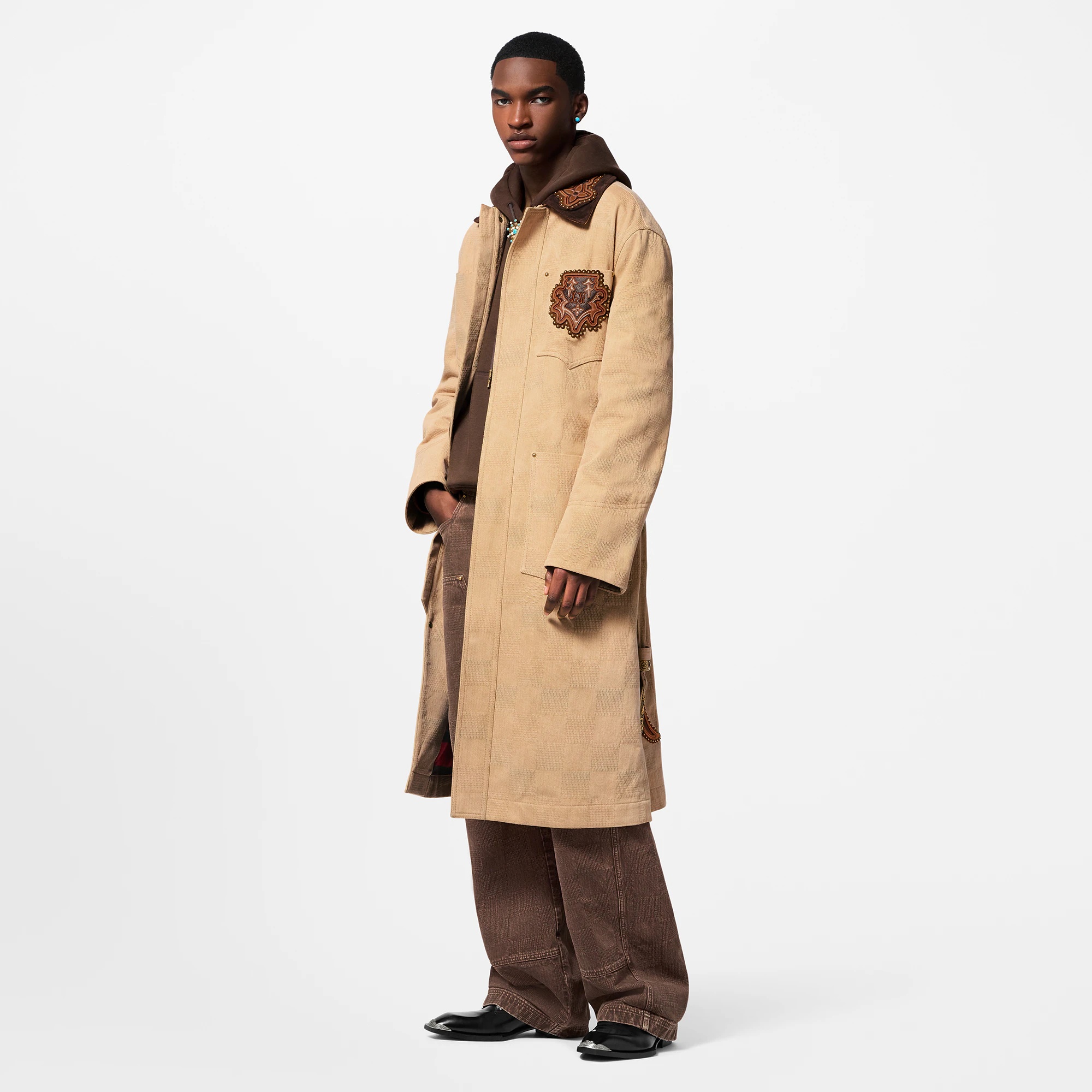 Damier Cotton Workwear Parka - 4