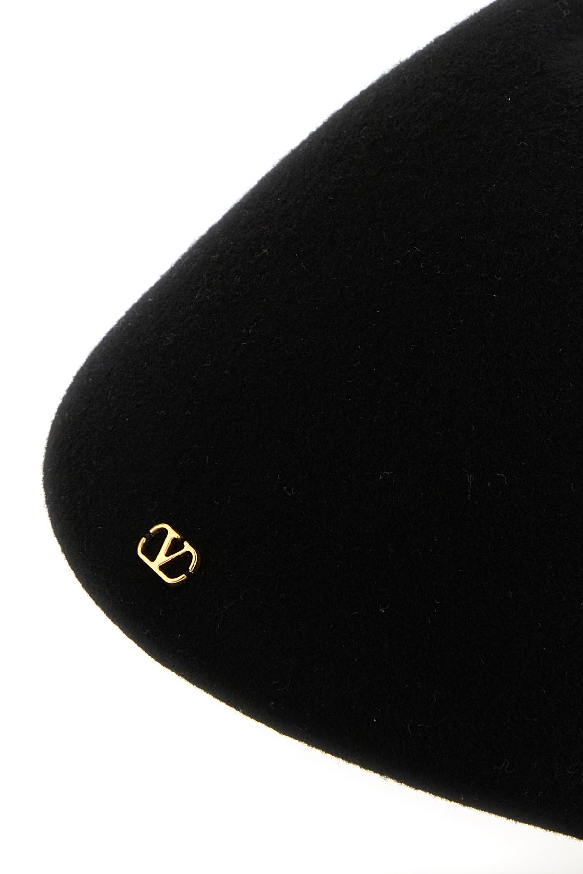 Black wool VLogo Signature hat - 4