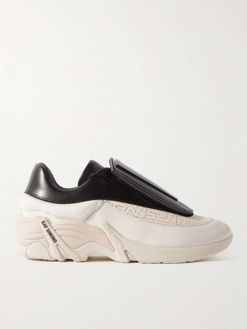 Antei Shell and PVC-Trimmed Leather Sneakers 1