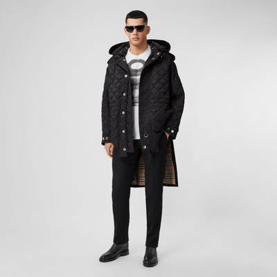 Burberry Detachable Hood Quilted Nylon and Cotton Coat outlook