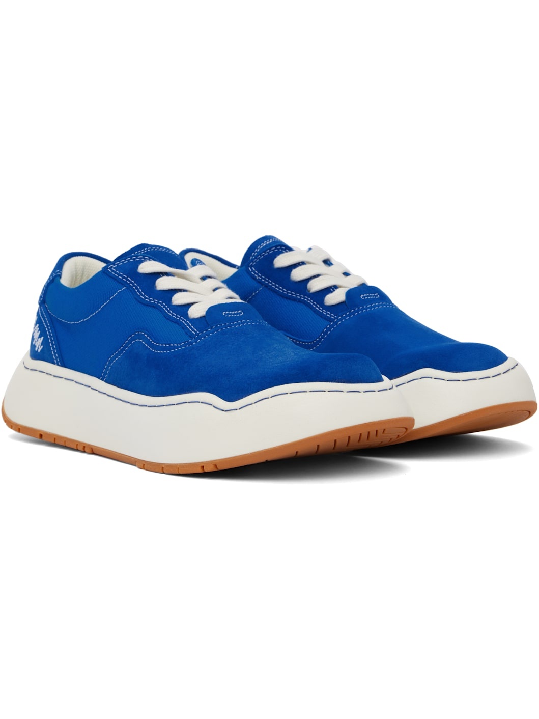 Blue Log Dide Sneakers - 4