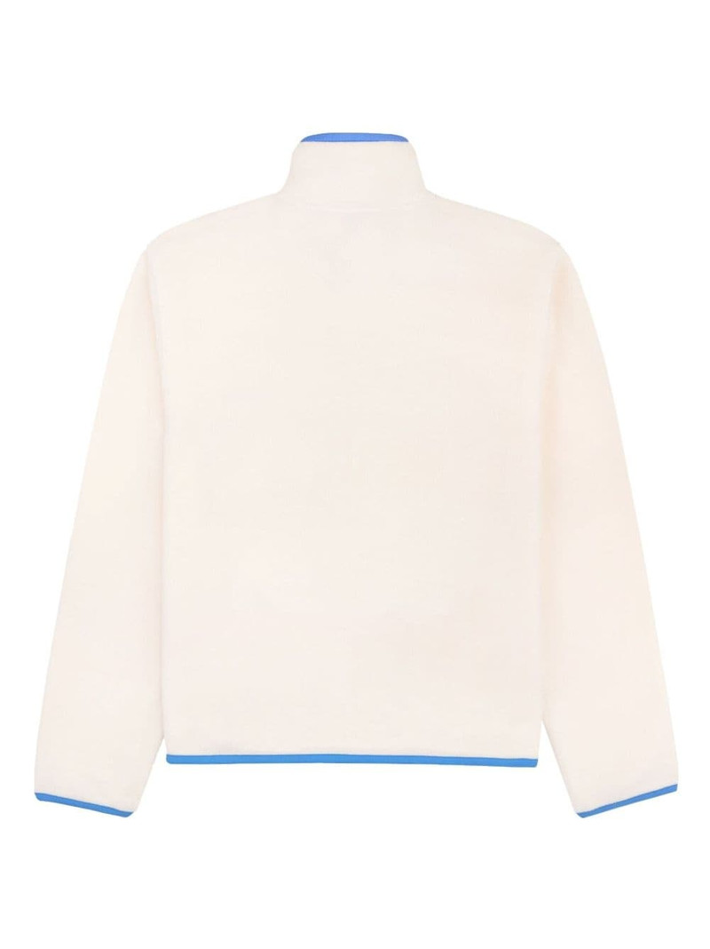 Sporty & Rich Serif logo-embroidered polar sweatshirt outlook