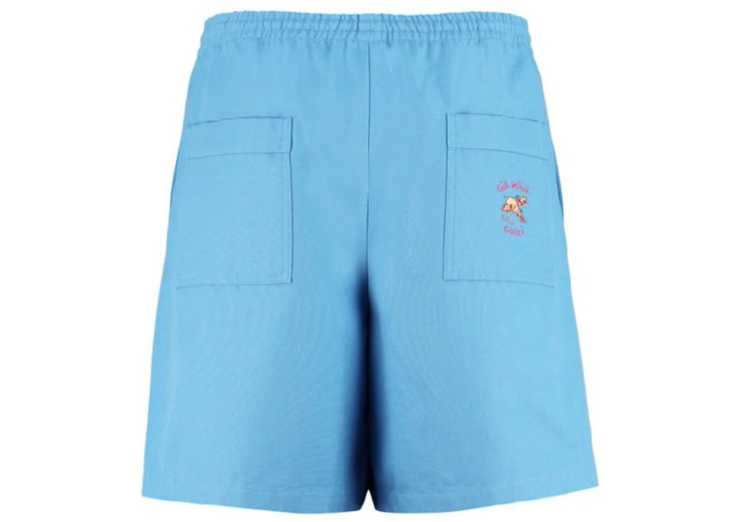 GUCCI Freya Hartas animal embroidered canvas shorts outlook