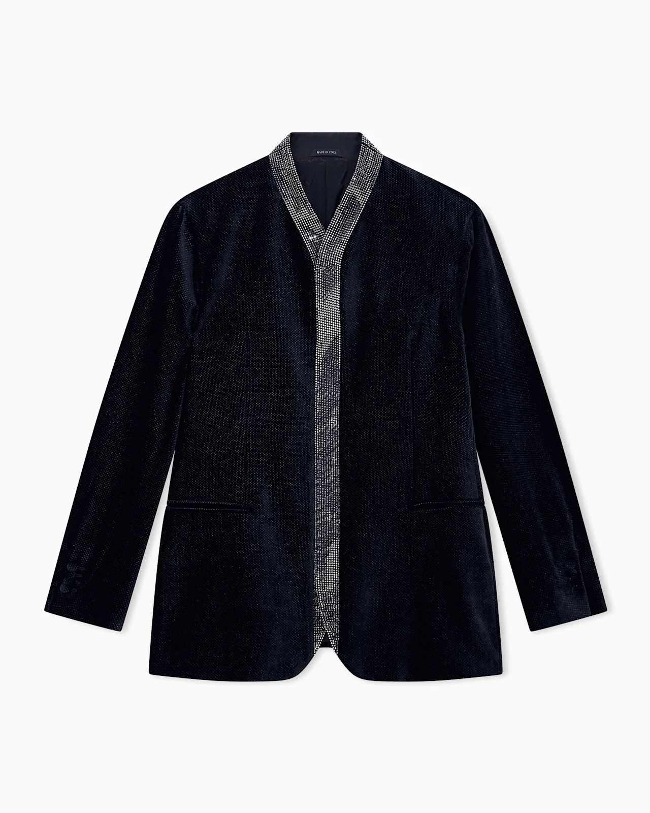 BLAZER GIORGIO'S REGULAR FIT DOTTED SILK BLEND VELVET - 1