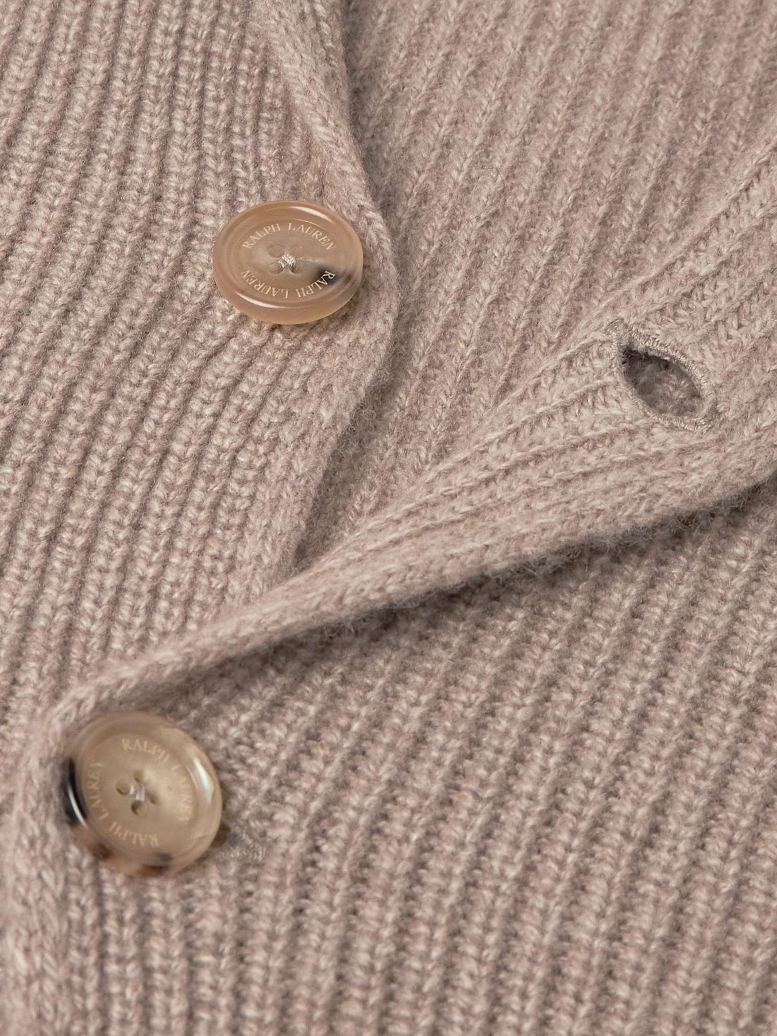 Ribbed Cashmere Cardigan - 5