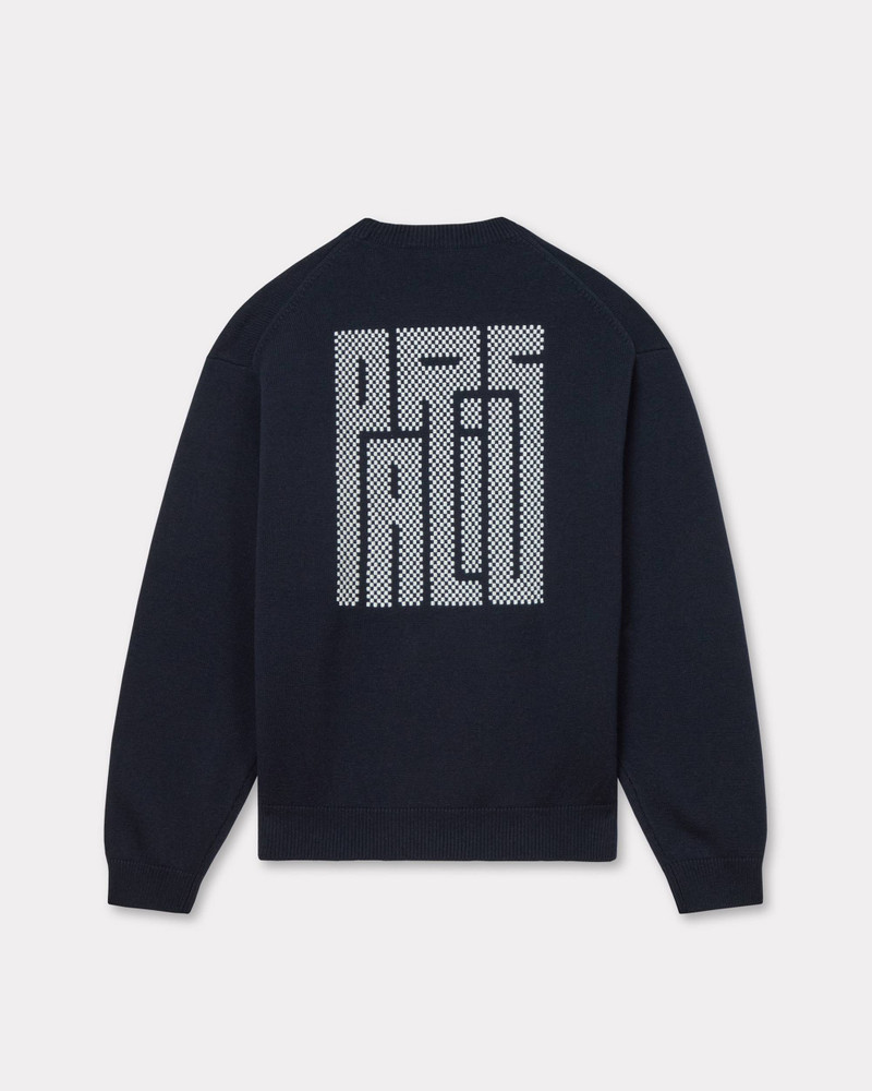 KENZO 'KENZO Kamon' embroidered jumper in wool and cotton outlook