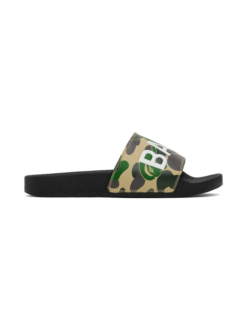 Green & Black ABC Camo Slides - 1