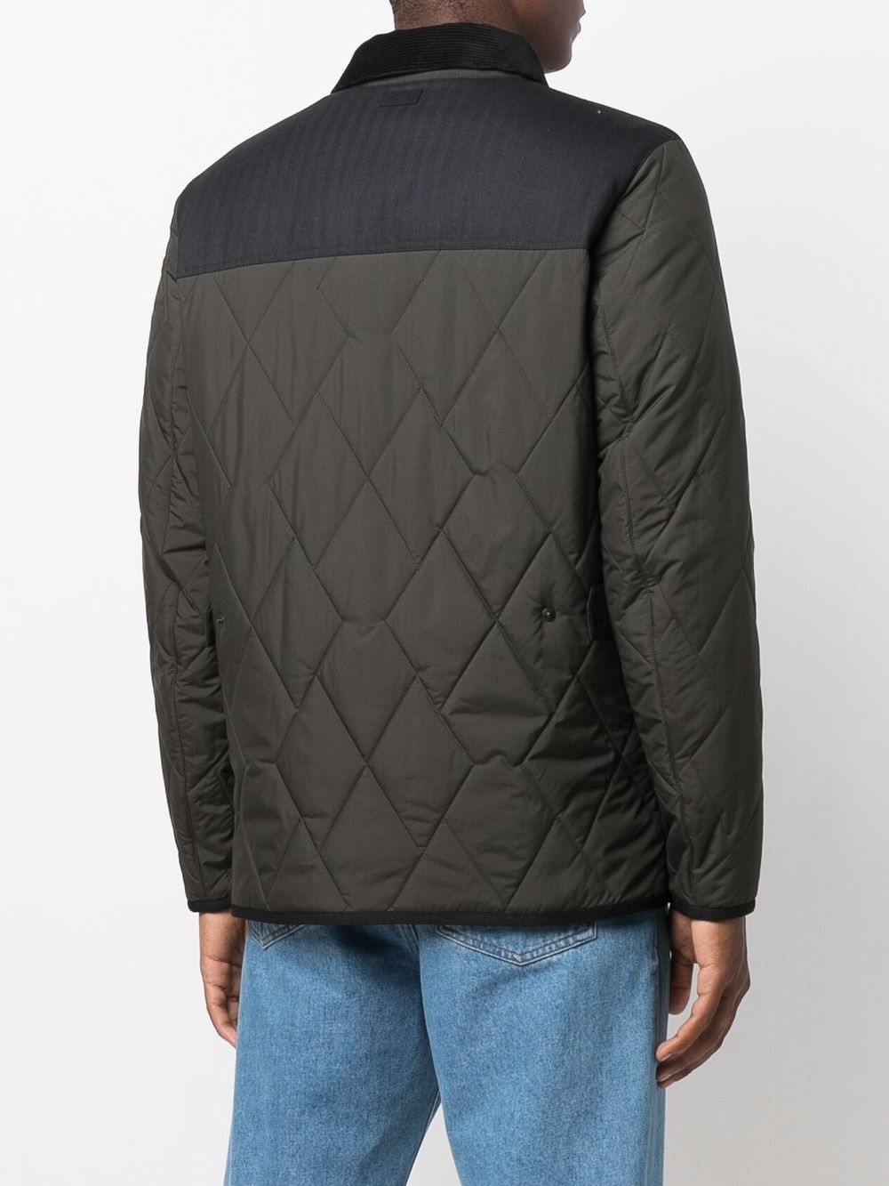 quilted patch-pockets jacket - 4