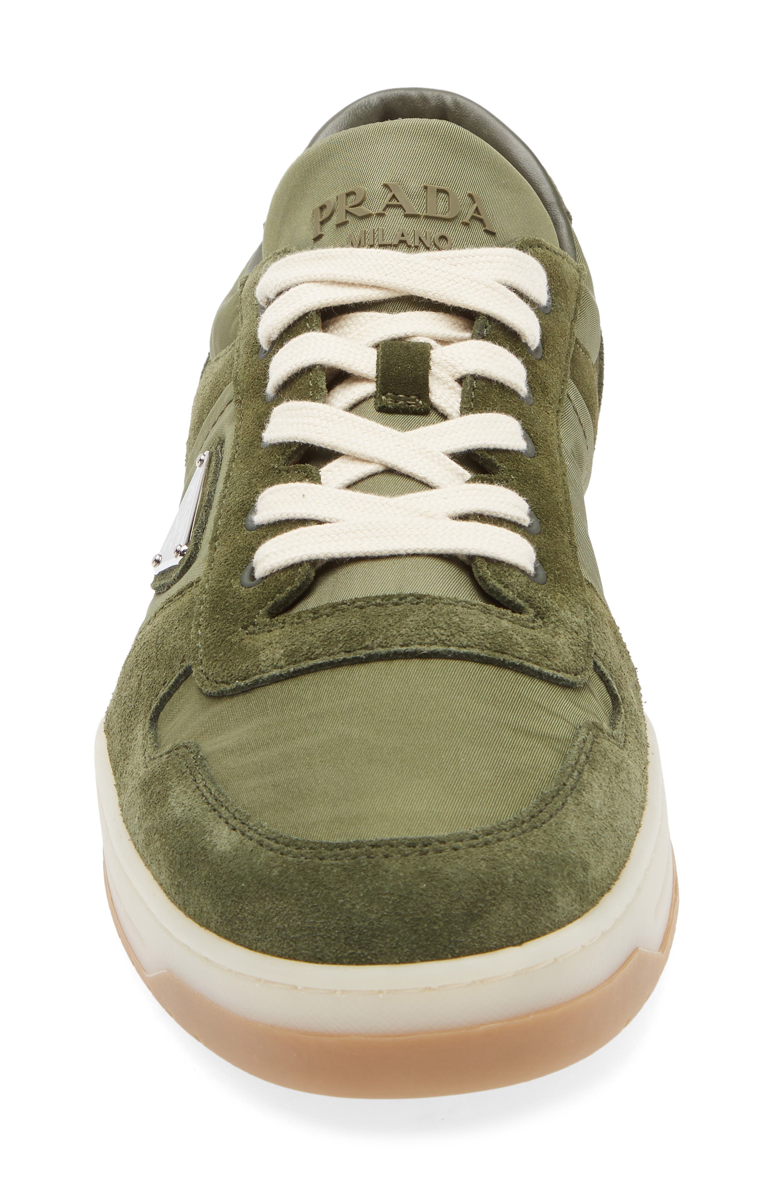 Prada Downtown Low Top Sneaker in Selva at Nordstrom - 4