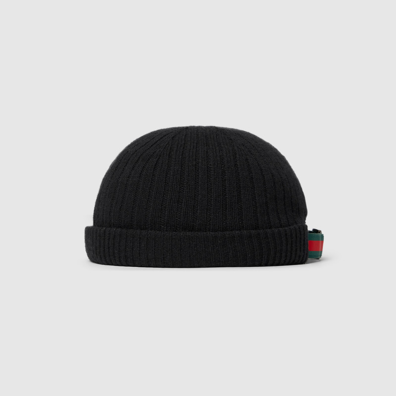 GUCCI Rib knit wool hat outlook