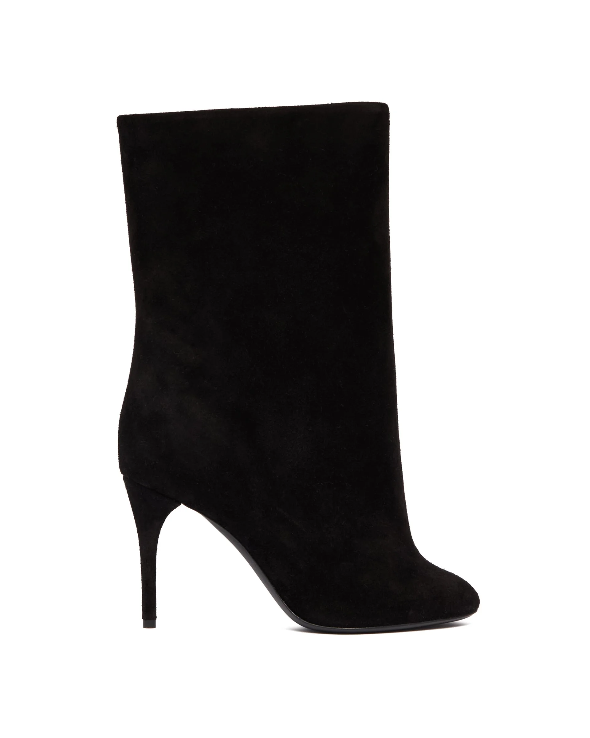 Black Suede Ankle Boots - 1