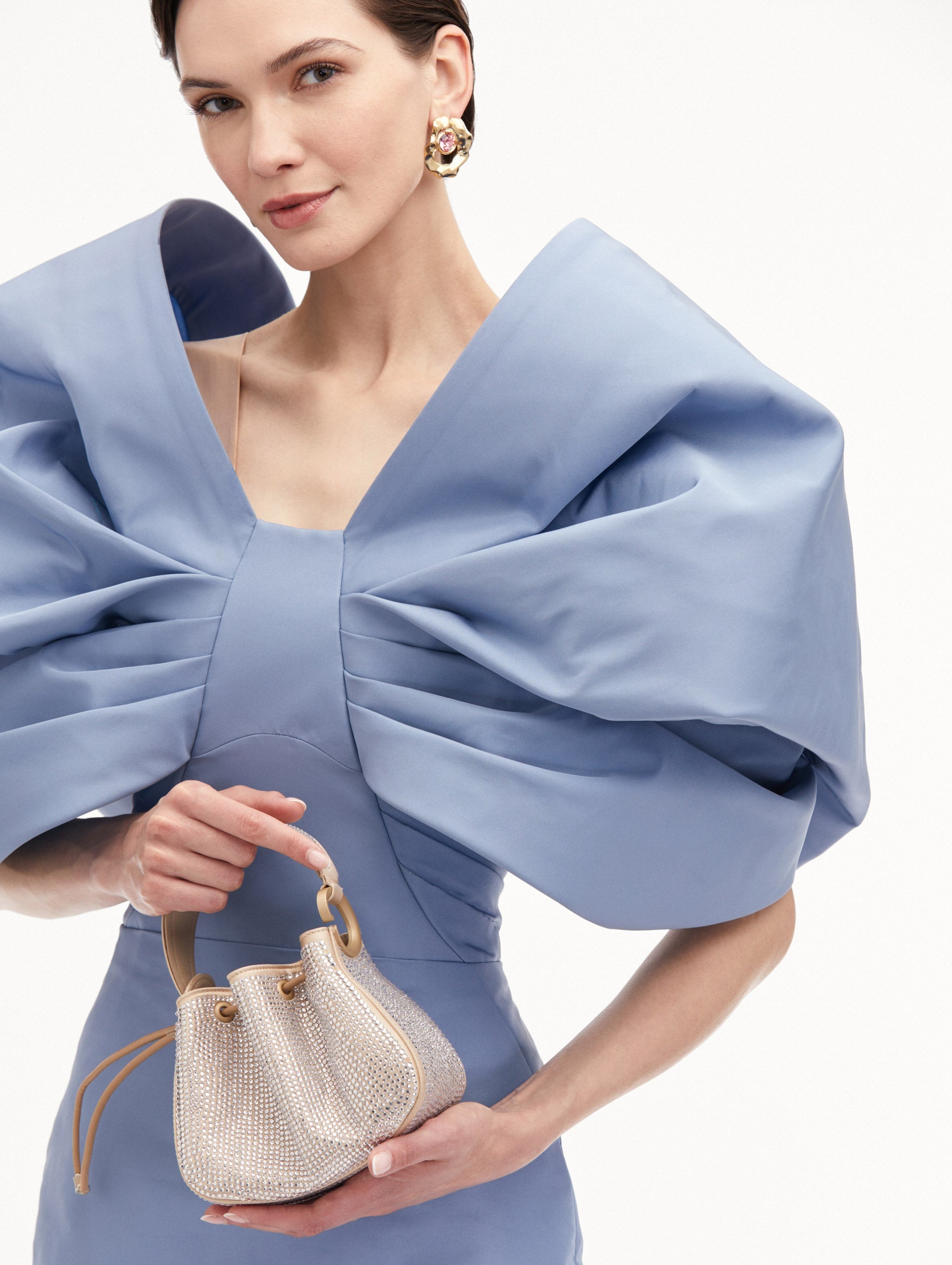 NANO CRYSTAL PAVÉ O HANDLE BAG - 2