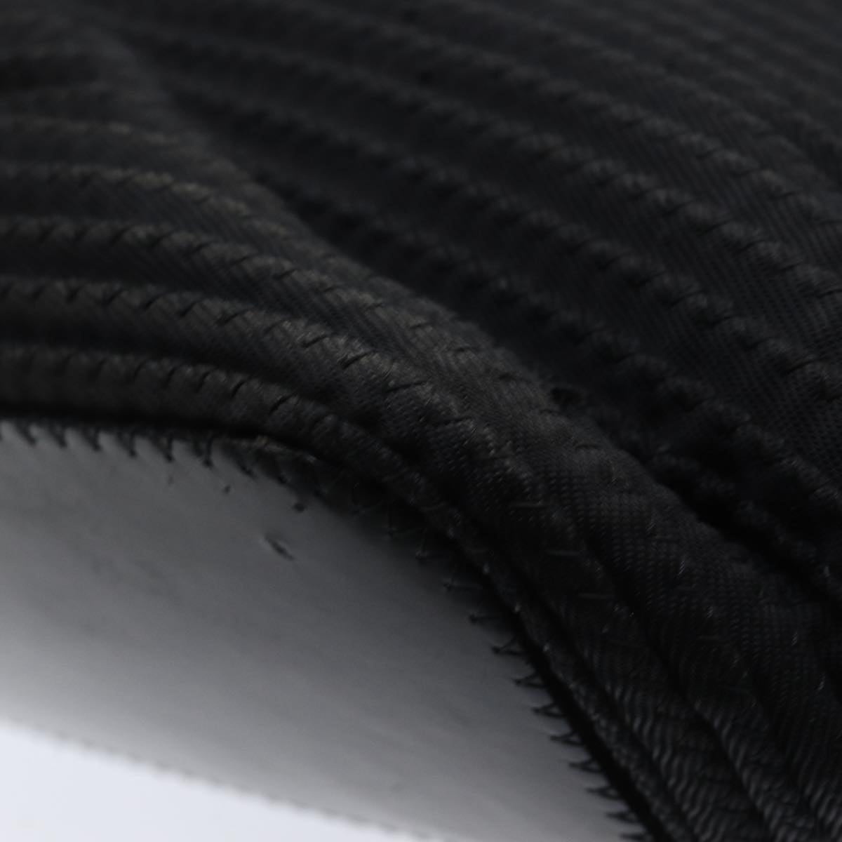 GUCCI Bamboo Hand Bag Nylon Black - 9