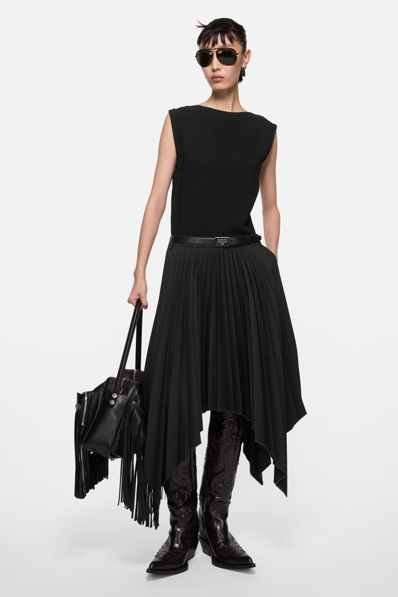 Acne Studios Layered midi dress - Black outlook
