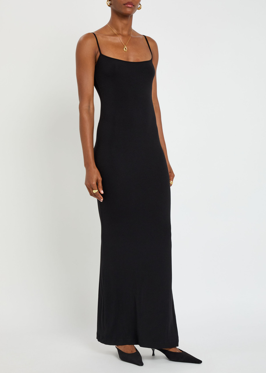 Skims Ribbed Stretch-modal Maxi Dress - 2