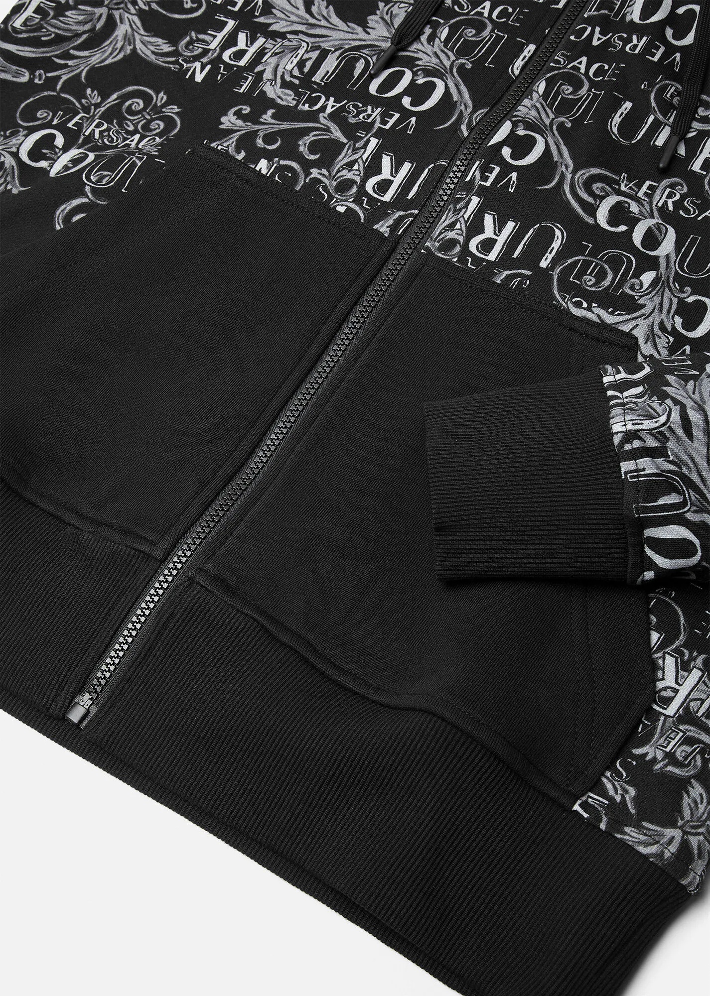 Logo Couture Zip Hoodie - 5