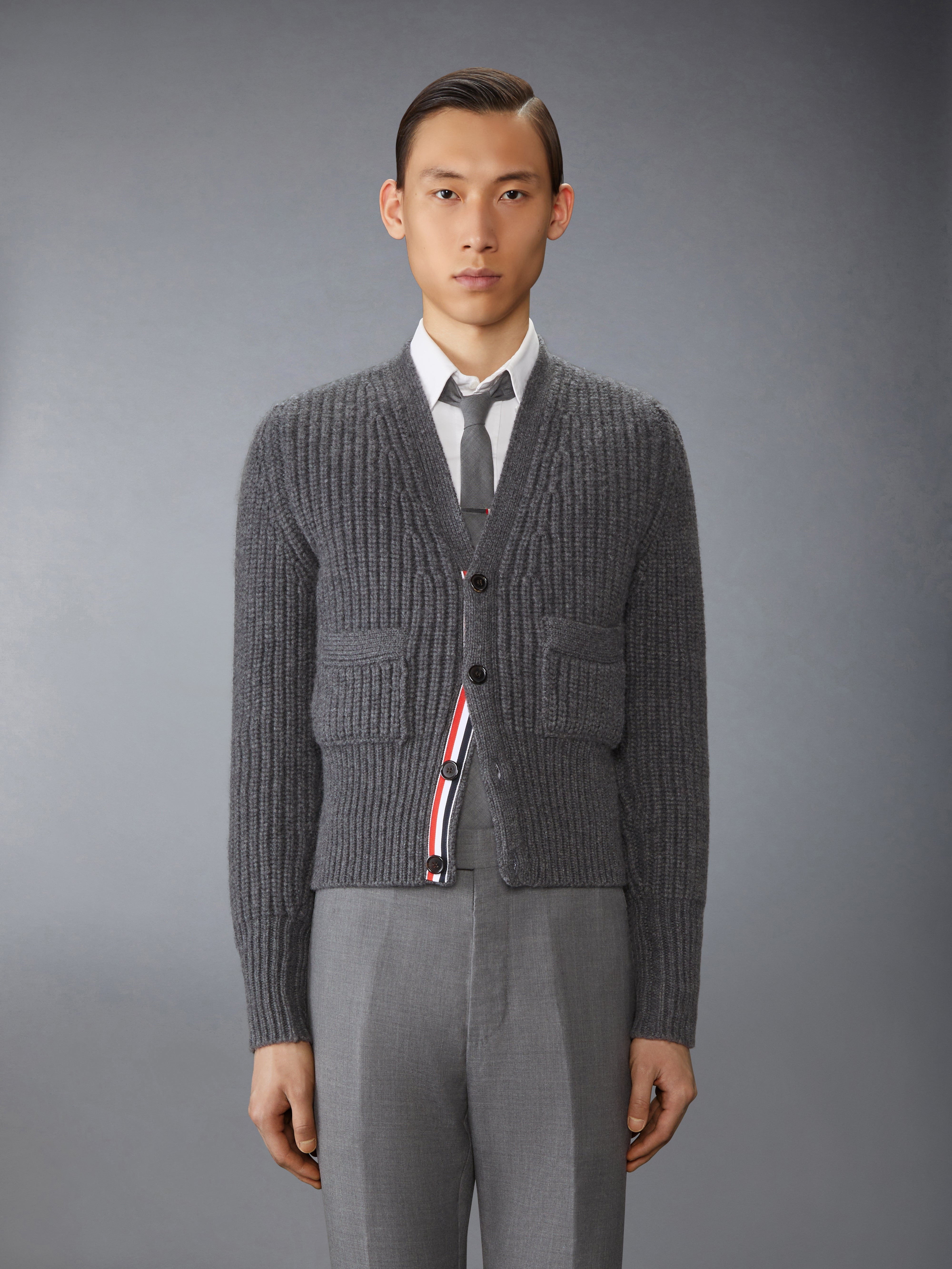 HALF STITCH CASHMERE CARDIGAN - 2