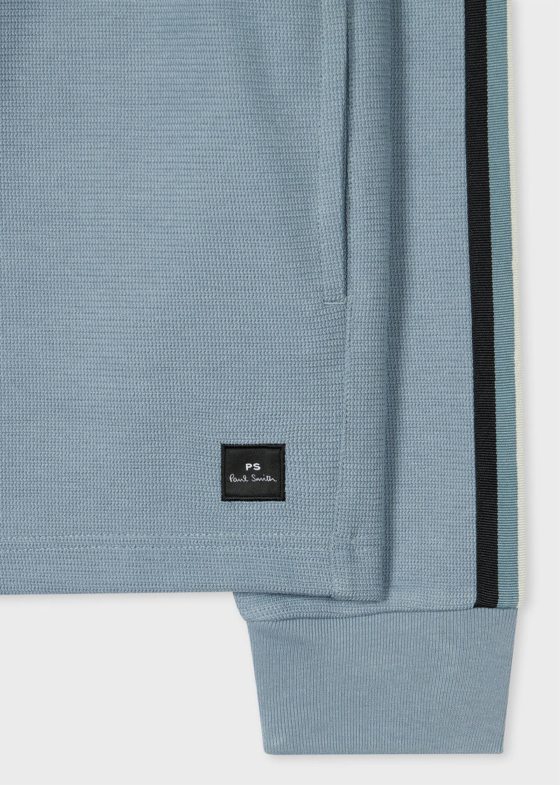 Paul Smith Pale Blue Cotton-Blend Jersey Button Cardigan outlook
