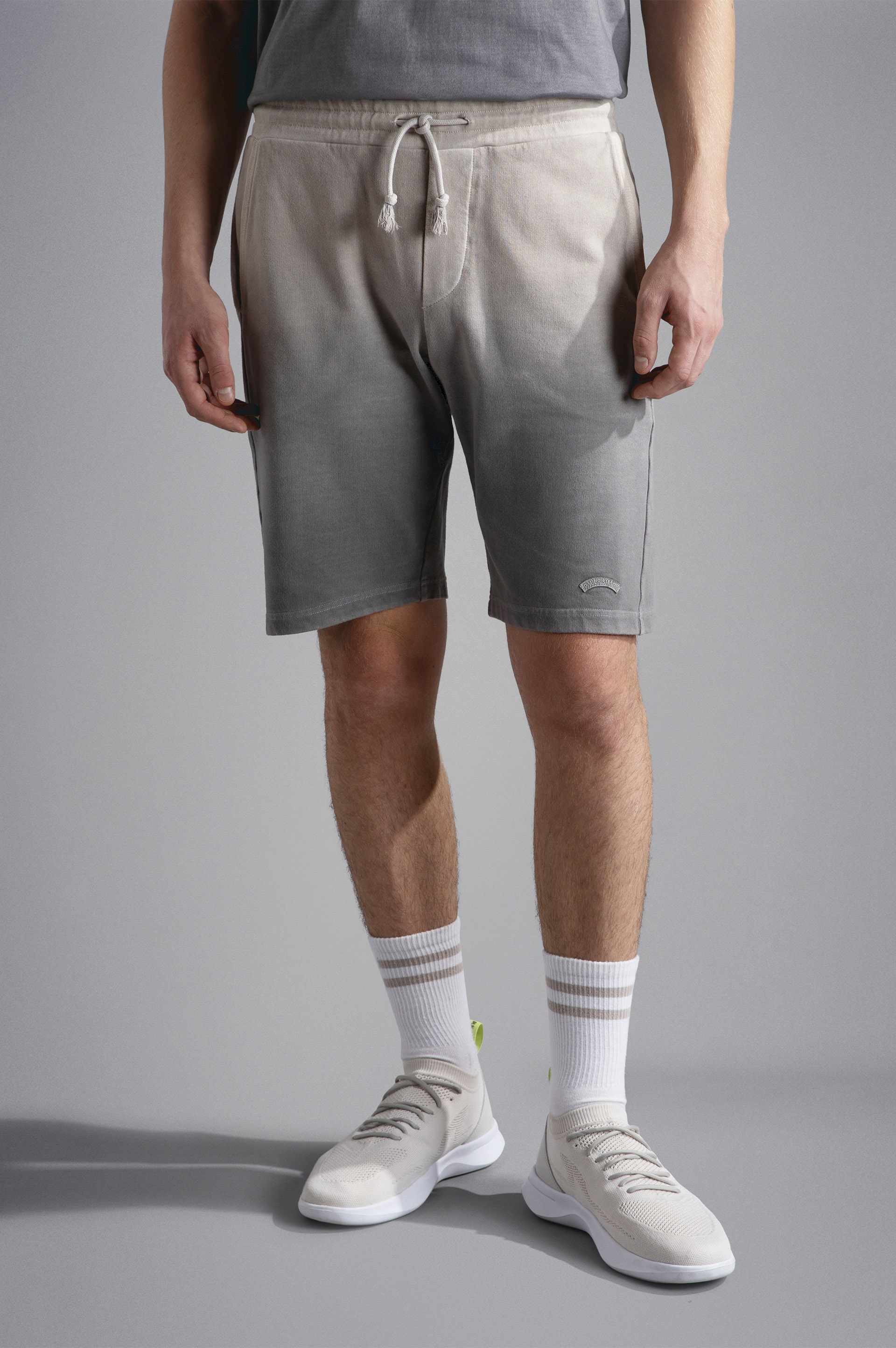 GARMENT DYED COTTON BERMUDA SHORTS - 6