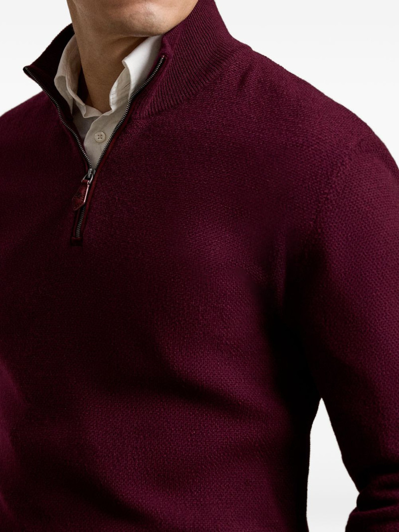 Birdseye quarter-zip sweater 5