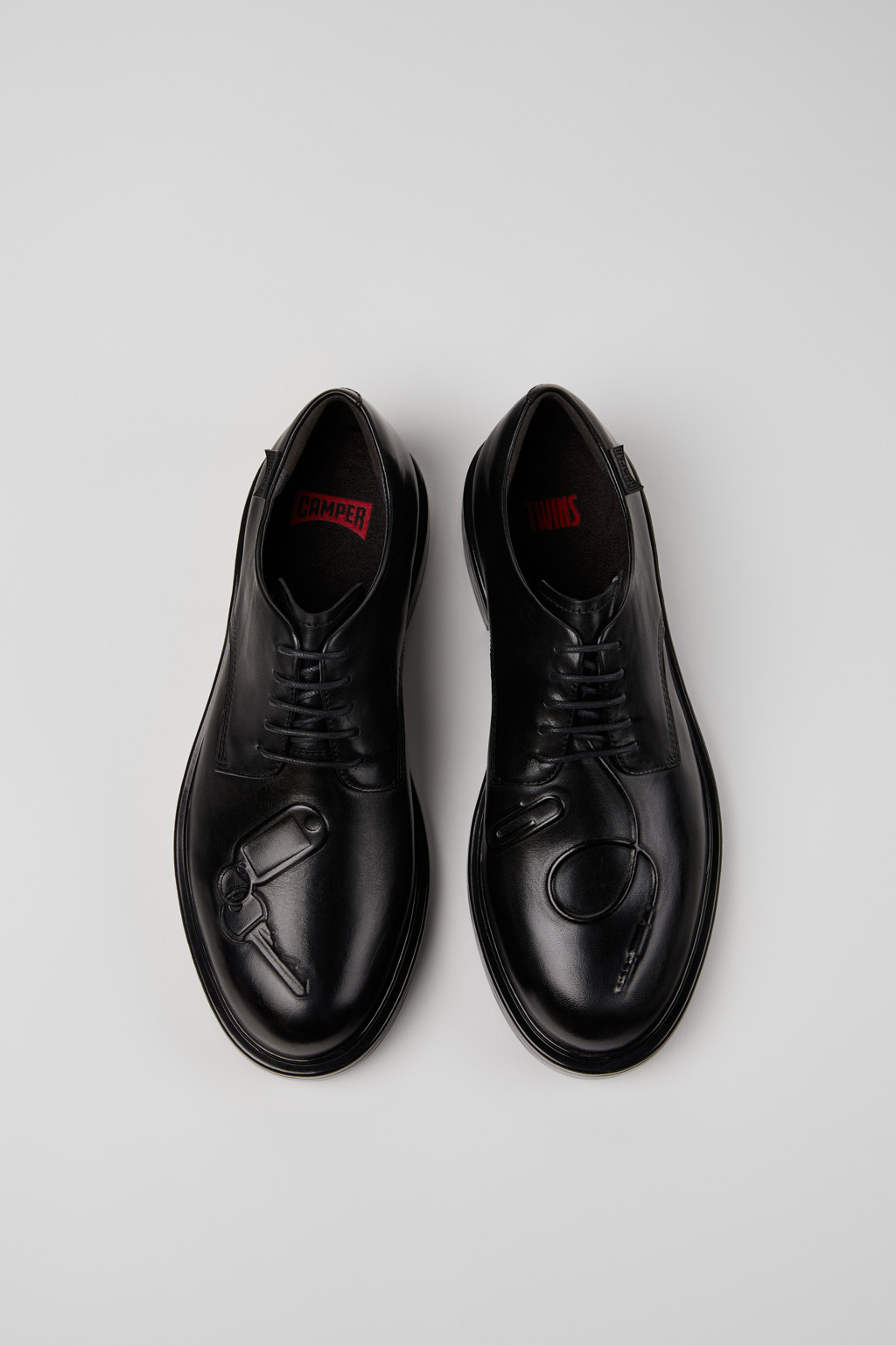 Black Leather Shoes for Men. - 4