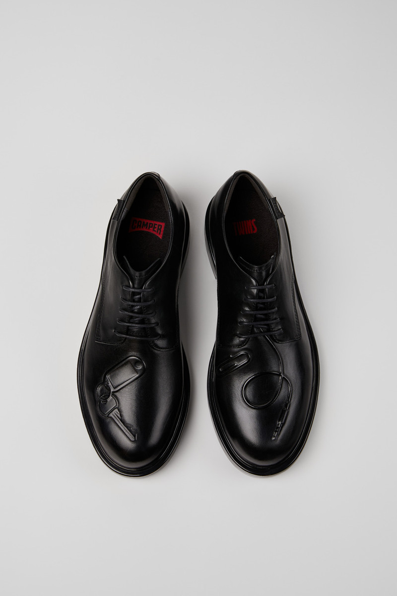 Black Leather Shoes for Men. 4