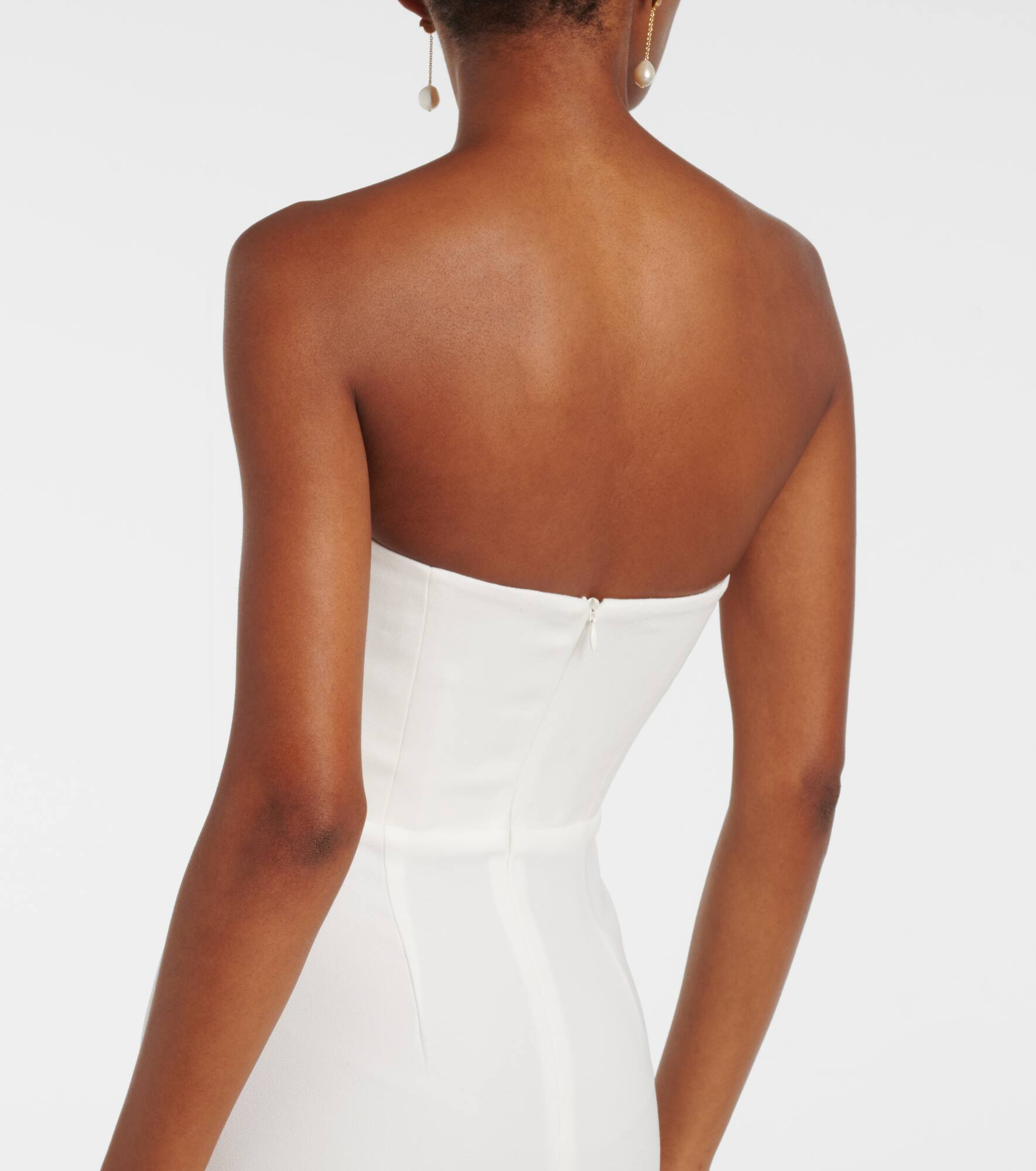 Bridal strapless midi dress - 6