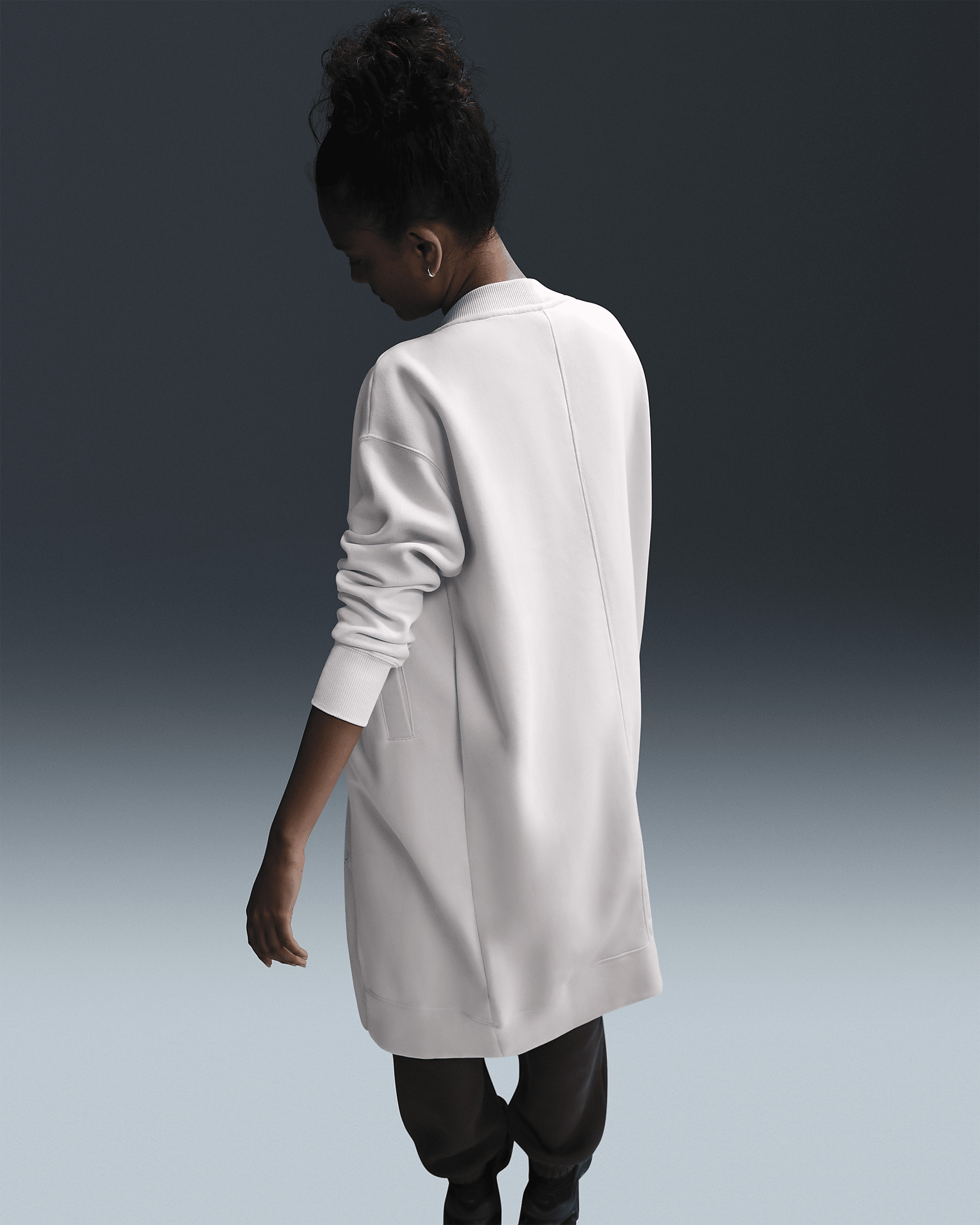Nike Sportswear Phoenix Fleece Women's Oversized Long Cardigan - 2