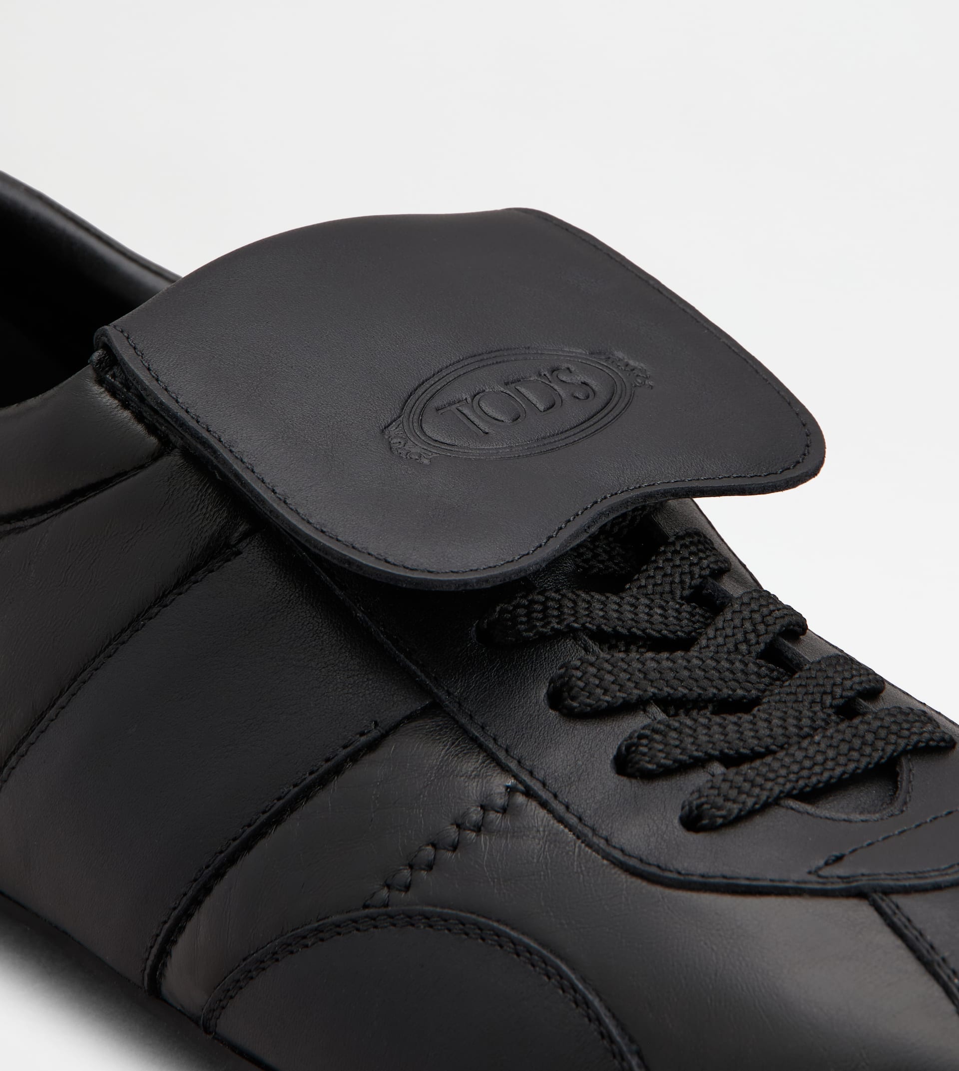 TOD'S T-MARATHON SNEAKERS IN LEATHER - BLACK - 5