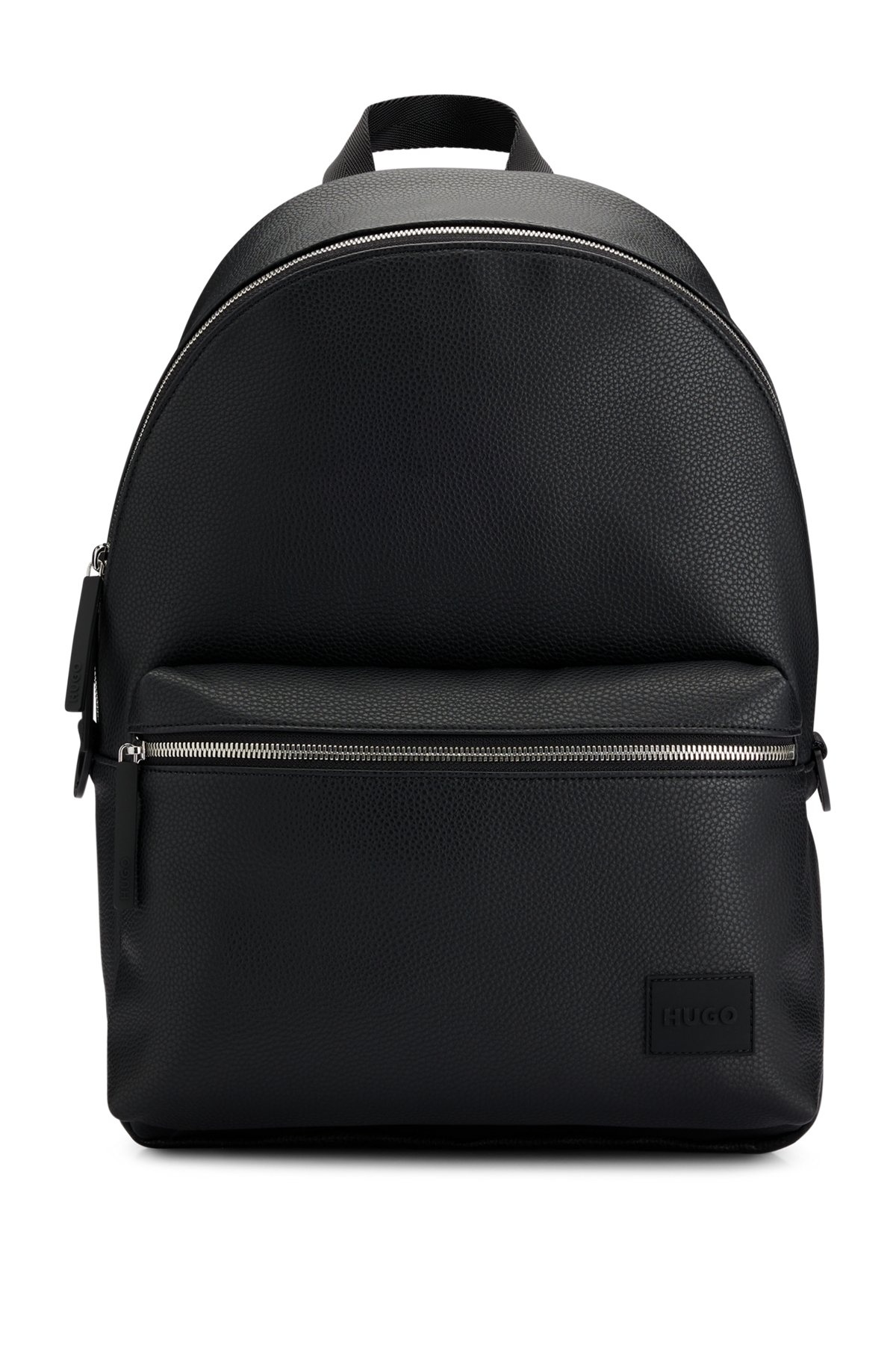 LOGO-PATCH BACKPACK IN GRAINED FAUX LEATHER - 2