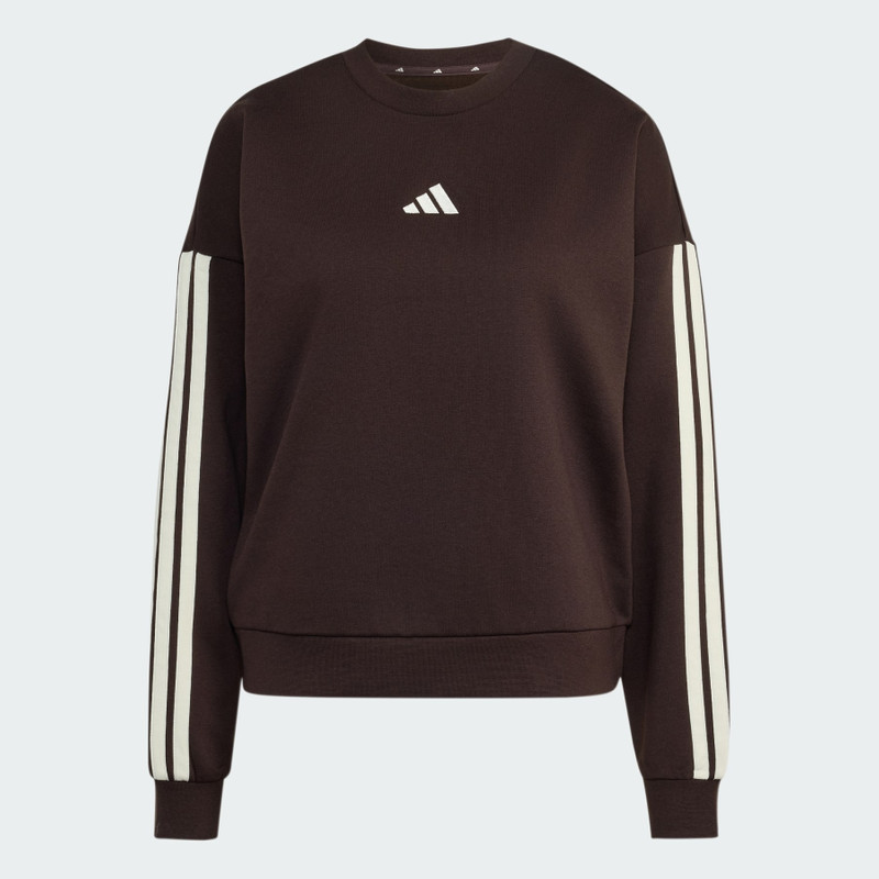 Essentials 3-Stripes Fleece Sweatshirt 1