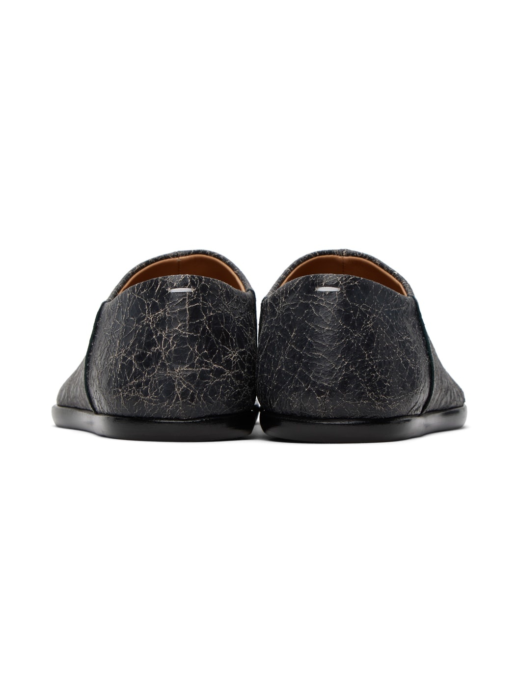 Black Tabi Babouches Loafers - 2