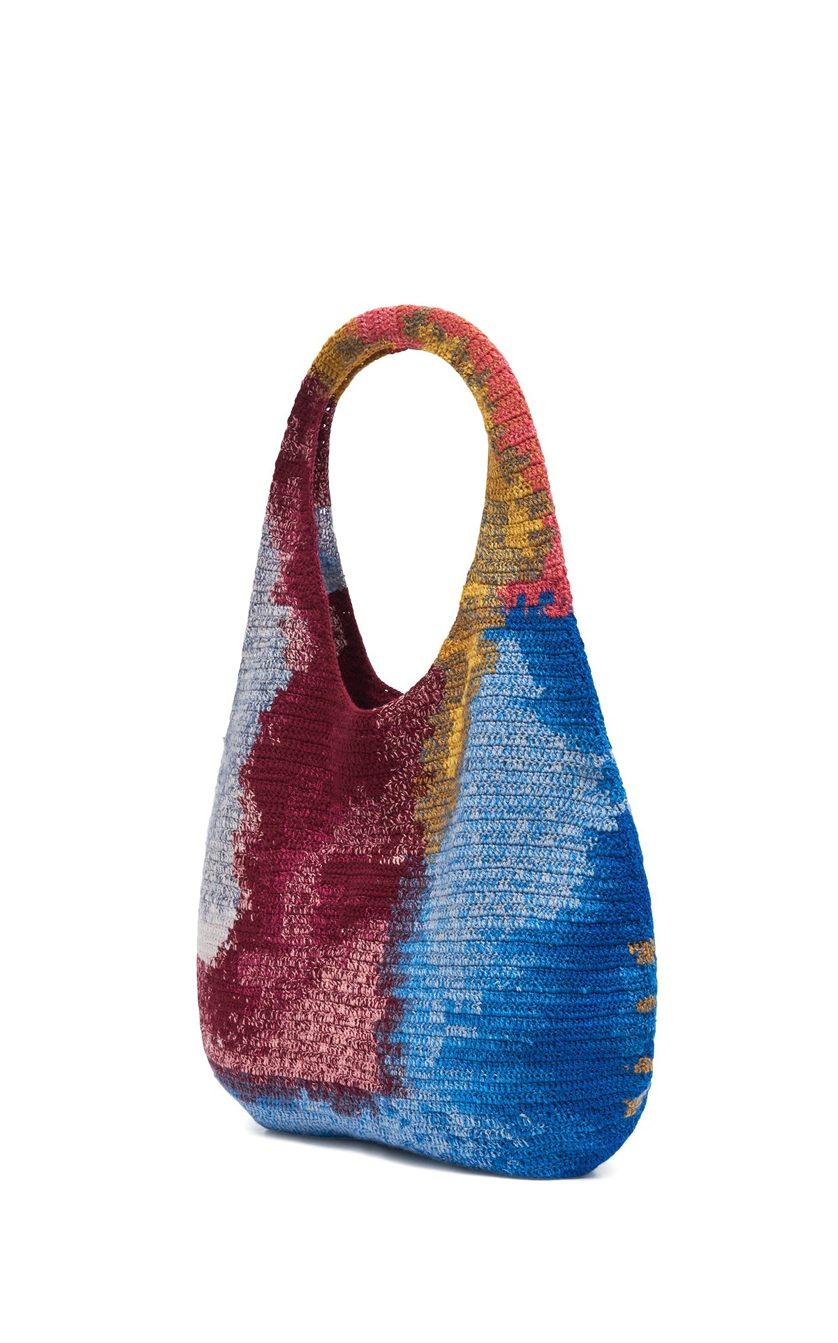 Saranya Crochet Hobo Bag in Aurora Multi Cashmere - 3