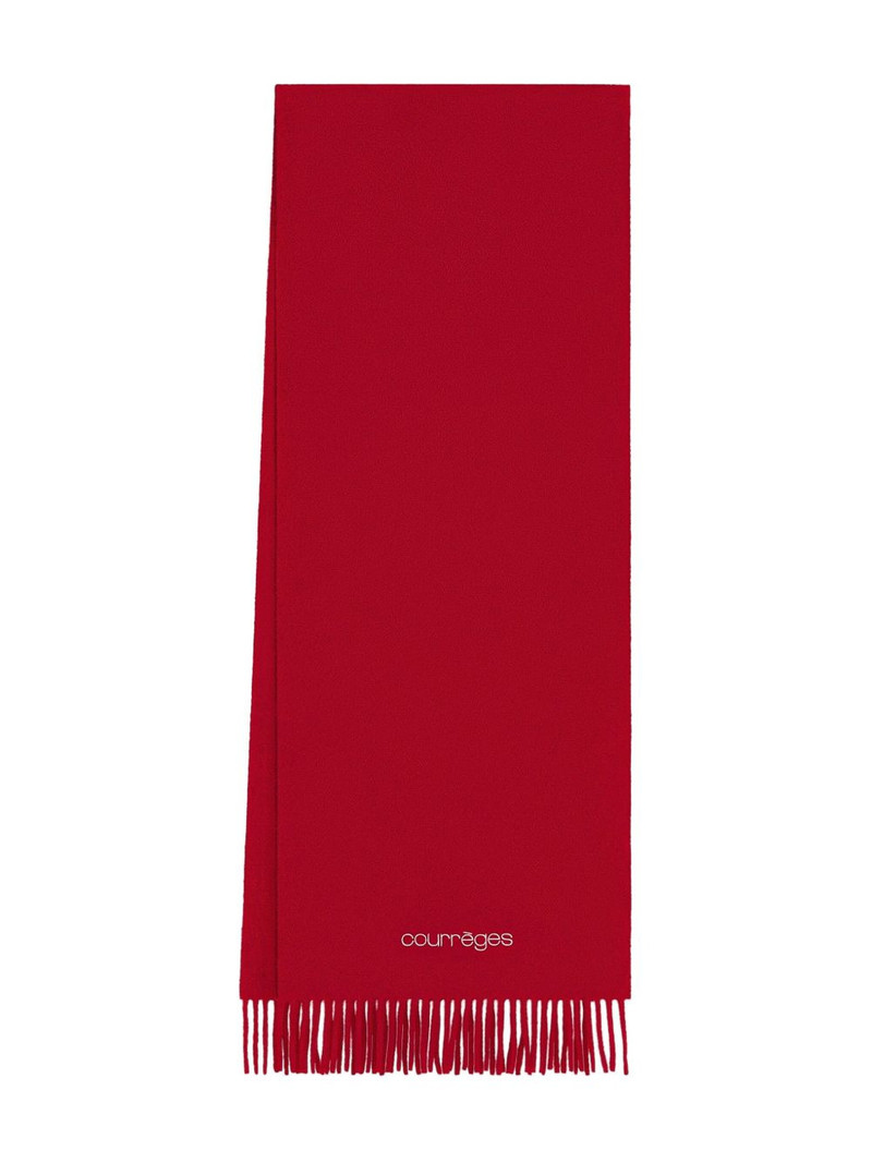 embroidered fringed scarf 1
