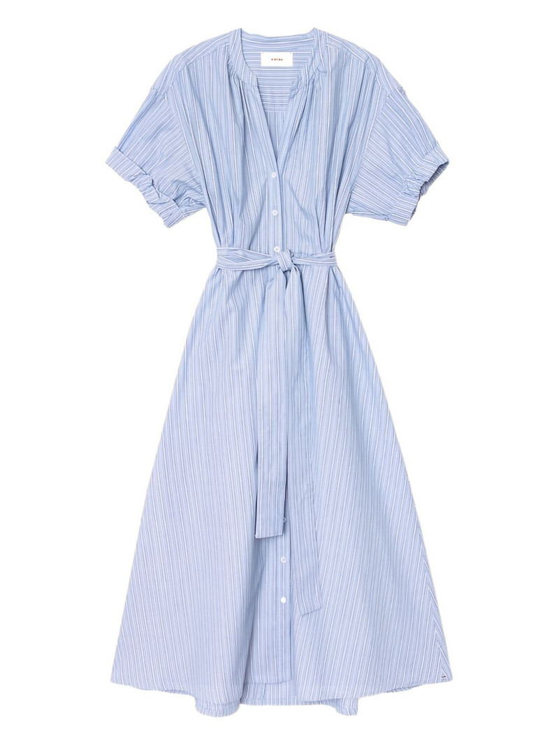 belted striped midi dress 1