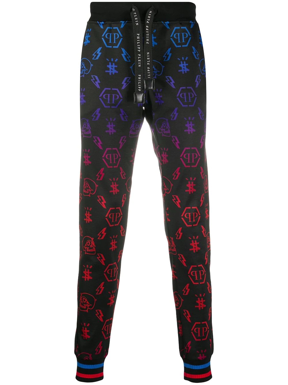 skull-print jogging trousers - 1