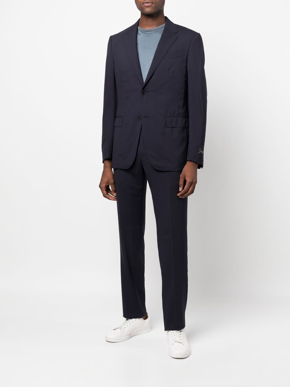 single-breasted two-piece suit - 2