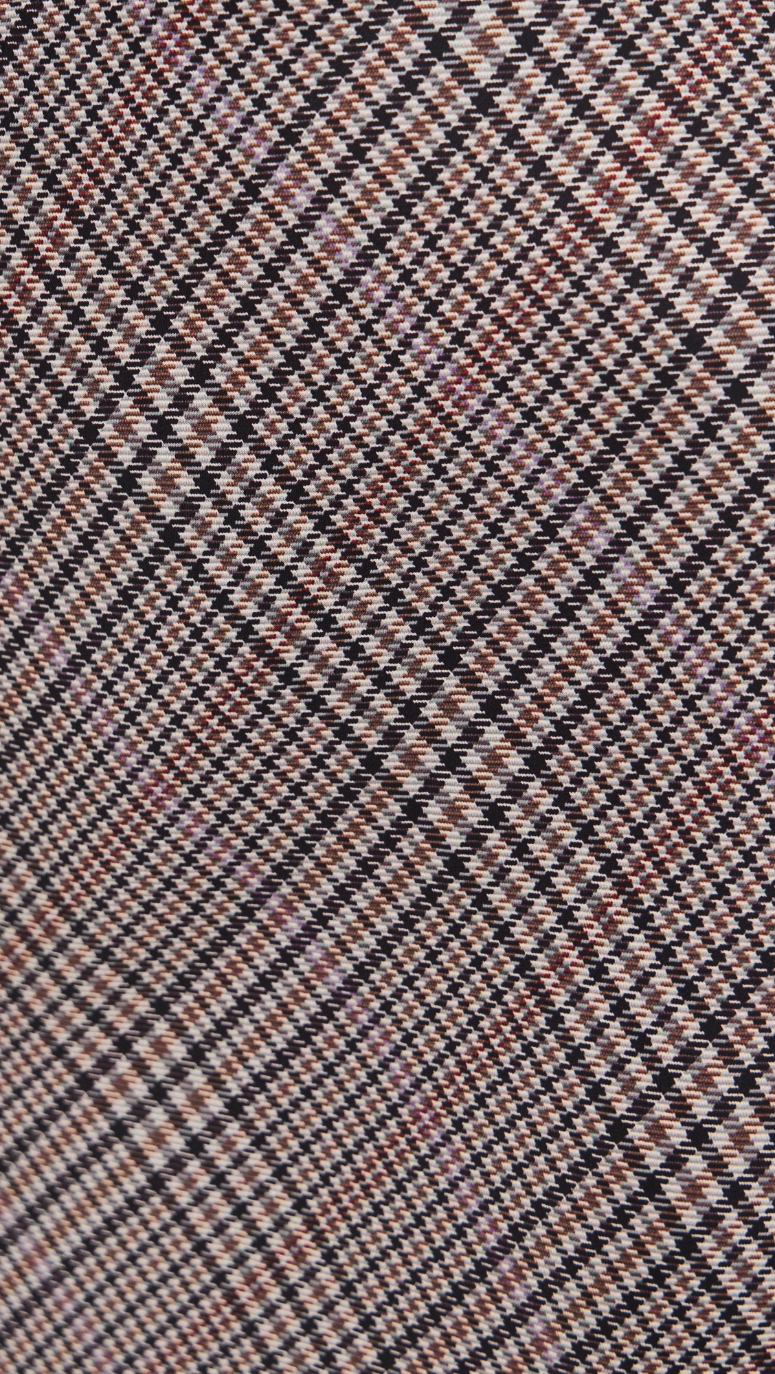 Pressed Plaid Shaped Hem Skirt - 5