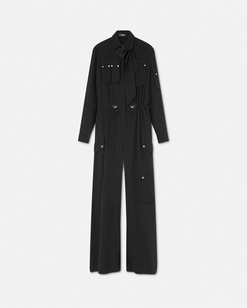 Silk Crêpe Lavallière Jumpsuit 1