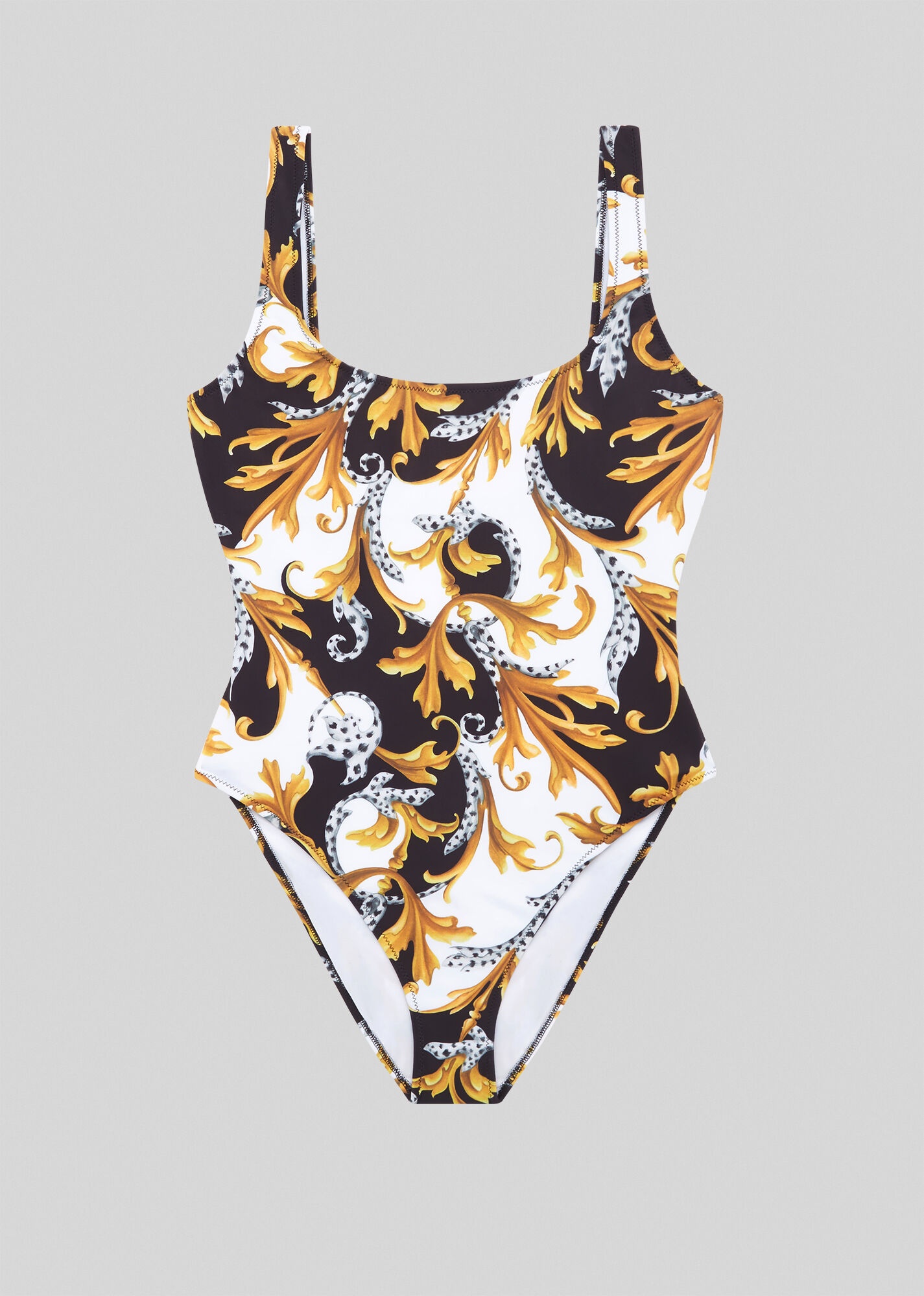 Acanthus Print One-Piece Swimsuit - 1