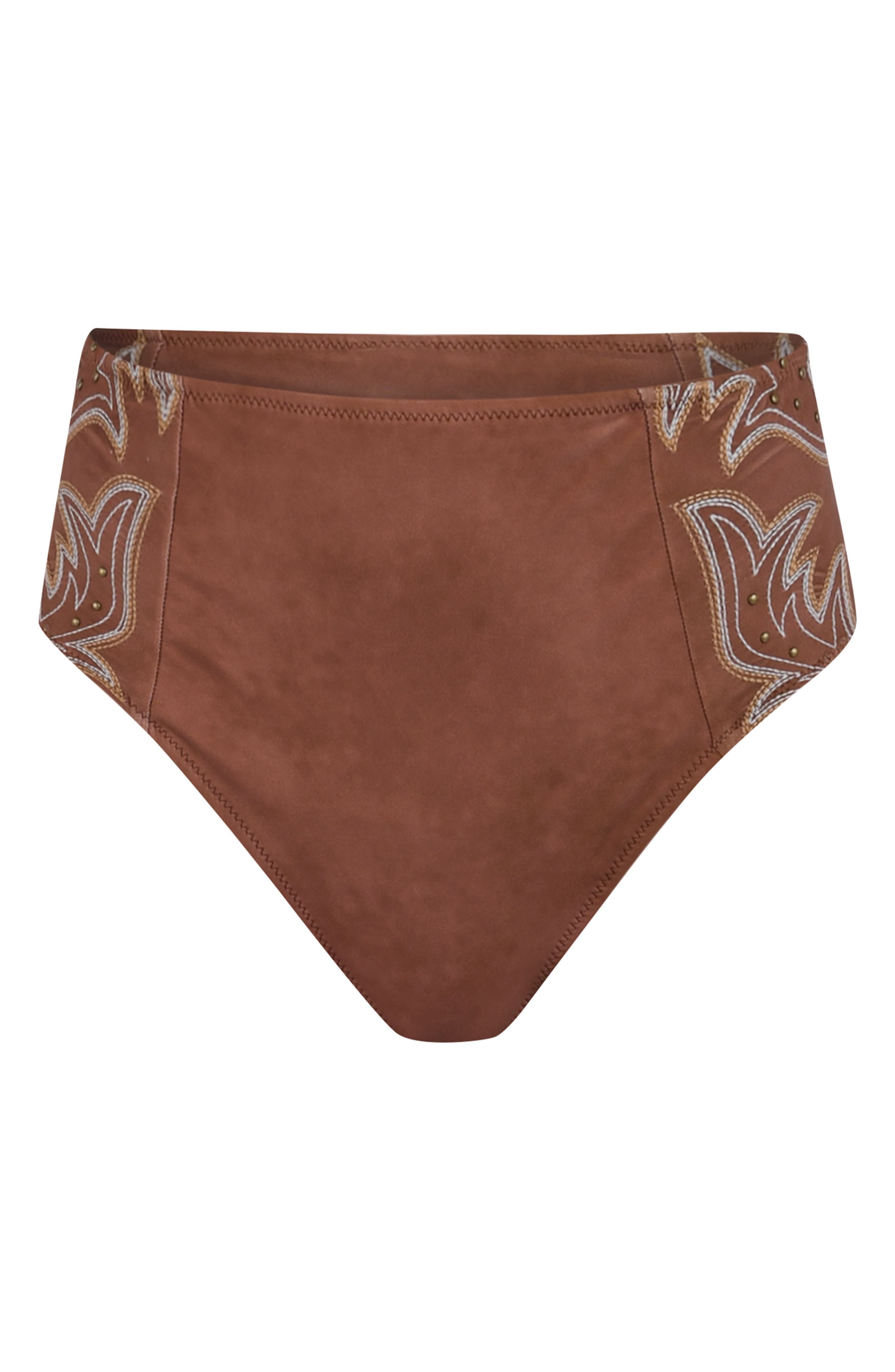 L'AGENCE Vanessa Bolero Bikini Bottoms in Bronze at Nordstrom - 3